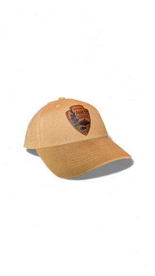 National Park Service Leather Patch Hat: NPS Ranger: Forest Green