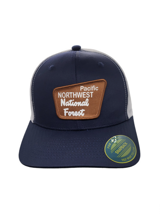 PNW Trucker Hat - National Forest Patch : Brown on Khaki