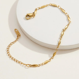 Delicate Gold Chain Bracelet with Adjustable Length