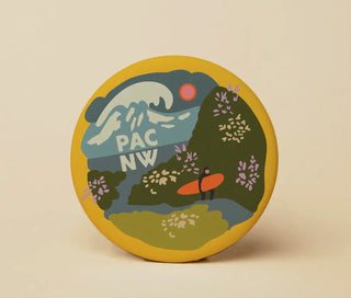 Pac PNW Surf Round Magnet