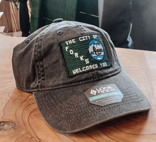 City of Forks Welcomes You Sign Dad Hat