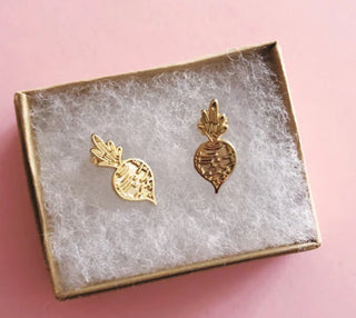 Golden Onion Earrings