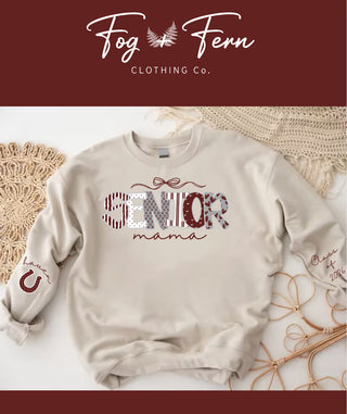 Faux Embroidered Senior Mama '26 Design (Adult)