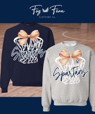 Spartans Basketball Bow Design (Adult)