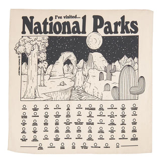 Fill in Your National Park Bandana- Natural