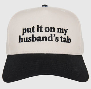 Put it on my husband’s tab two toned hat