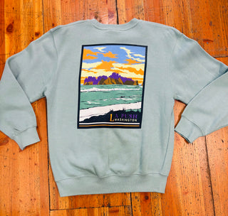 Olympic National Park La Push, Beach Crewneck Sweater