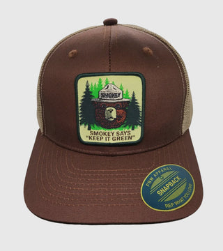 Smokey Bear Trucker Hat- Brown