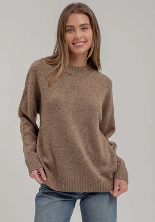 Speckled Knit Sweater