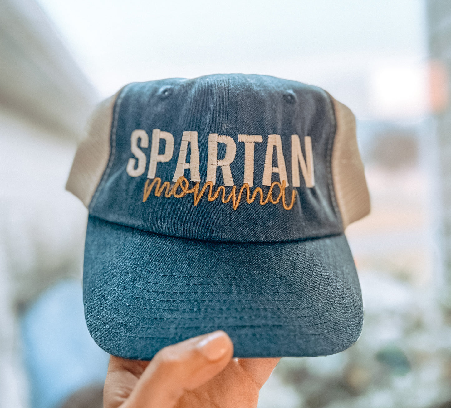 Spartan Momma Embroidered Adjustable Hat