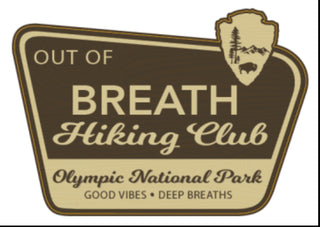 Out of Breathe Hiking Club Sticker