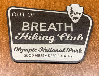 Out of Breath Hiking Club Magnet