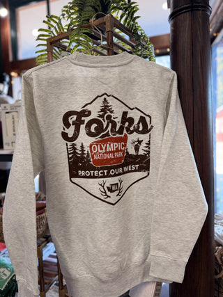 Forks Protect Our West Crewneck Sweater