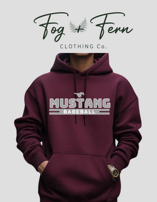 Mustang Baseball Hoodie (Adult)