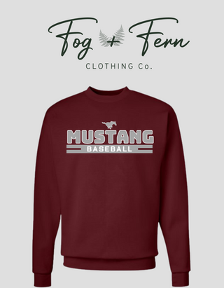 Mustang Baseball  Crew (Adult)