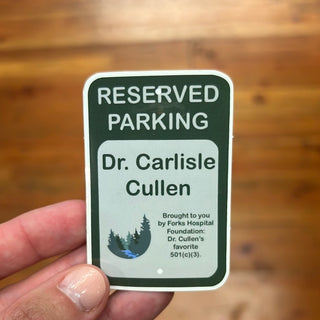 Dr. Cullen Parking Space Sticker New