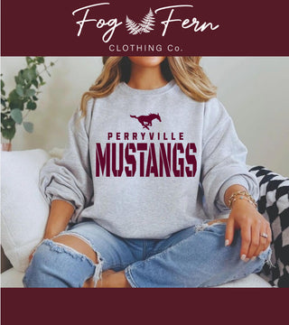 Perryville Mustangs Sport Design - (Adult + Youth)