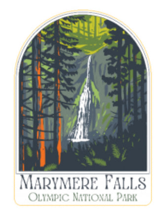 Marymere Falls, Olympic National Park Sticker