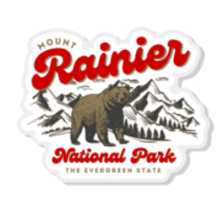 Rainier Acrylic Pin