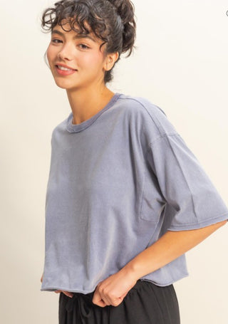 Drop Shoulder Casual Tee