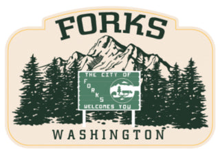 HWY 101 Forks, WA Sticker