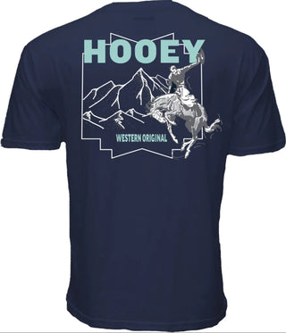 Hooey Men's "Briggs" Maritime Blue Crew Neck T-Shirt