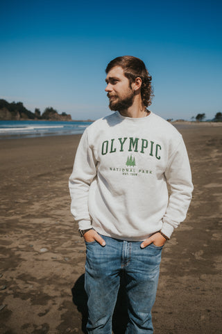 Olympic Tree Felt Appliqué Crewneck Sweater
