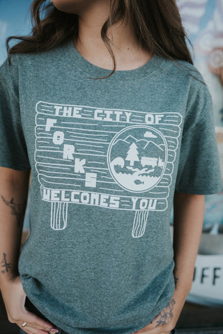 City of Forks Sketch Tee