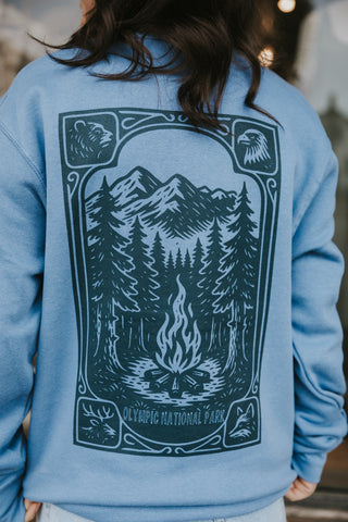 Olympic Camping Mountain View Crewneck Sweater