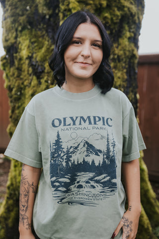 Premium Tee Olympic White Water River Design