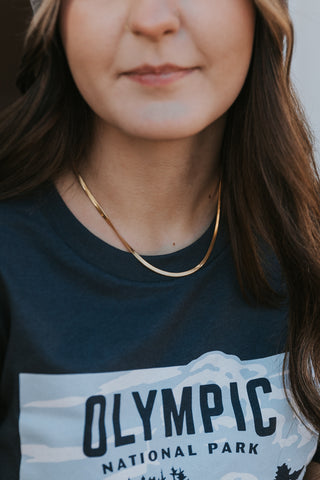 Olympic National Park Tee: Deep Navy / XL