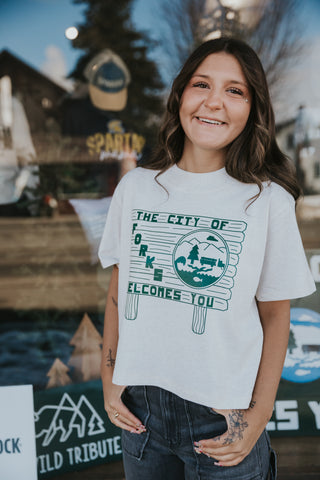 City of Forks Sketch Boxy Tee