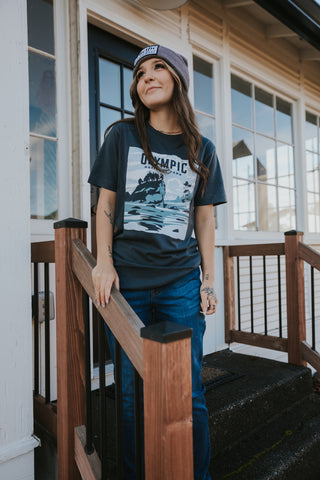 Olympic National Park Tee: Deep Navy / S