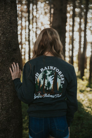 HOH Mossy Olympic National Park Crew Sweatshirt