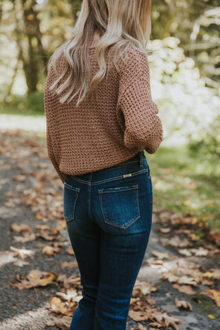 Sheer Crewneck Sweater