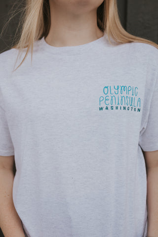 Olympic Peninsula Hand Drawn Design