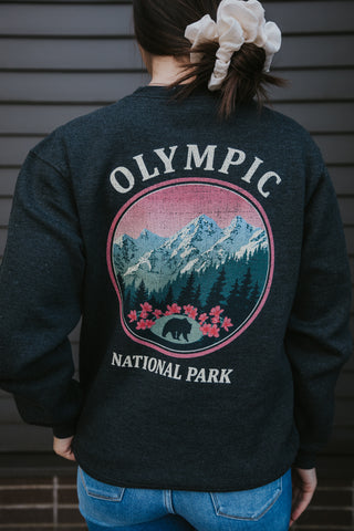 Olympic National Park Black Bear 
 Crewneck Sweater