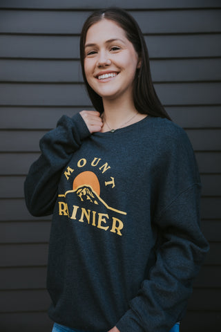 Mt Rainier Crewneck Sweatshirt