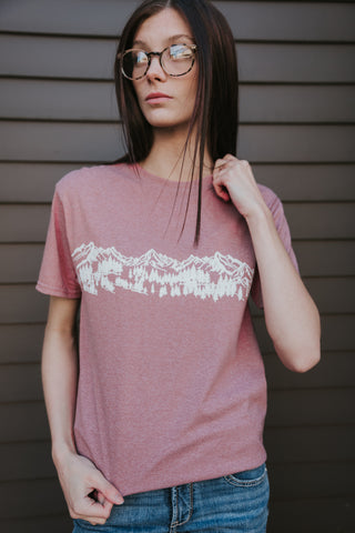 Mountain Sketch Short Sleeve Tee