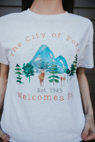 City of Forks Welcomes You Deer Design