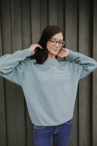 Olympic National Park Embroidered Crewneck Sweater