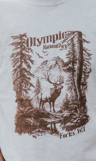 Olympic National Park Elk Crewneck Sweatshirt