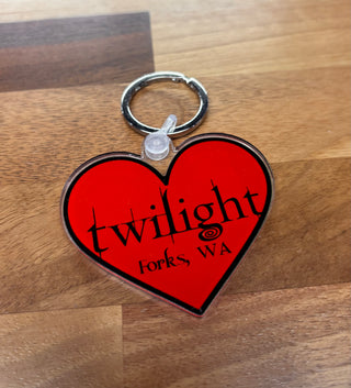 Twilight Heart Keychain