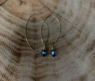 Slipthrough Earwire w/ Briolette Dangle Earring