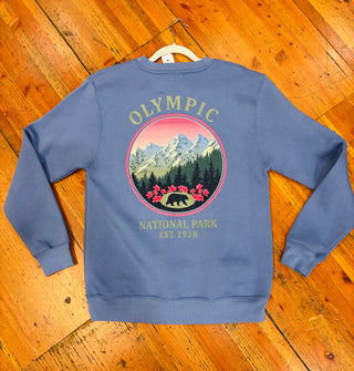 Olympic National Park Black Bear Crewneck Sweater