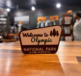 Welcome to Olympic National Park Sign Magnet