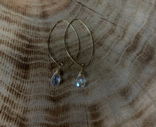 Slipthrough Earwire w/ Briolette Dangle Earring