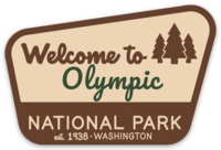 Welcome to Olympic National Park Acrylic Pin