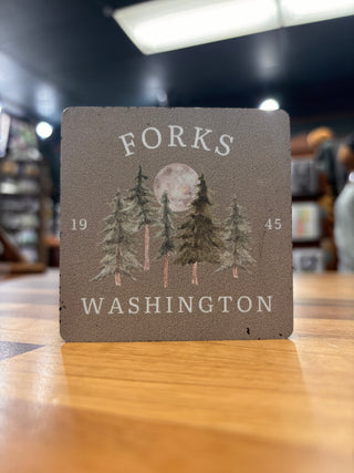 Forks, WA Trees Magnet