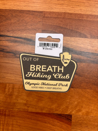 Out of Breathe Hiking Club Sticker